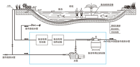 魚池凈水過濾系統,室外魚池過濾系統